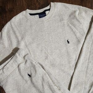 Polo Ralph Lauren Sleepwear Men’s 2-piece waffle-knit thermal crewneck set small